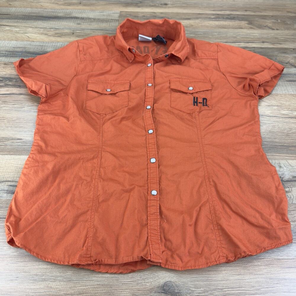 Harley Davidson SS Top Sz.large Orange Jk